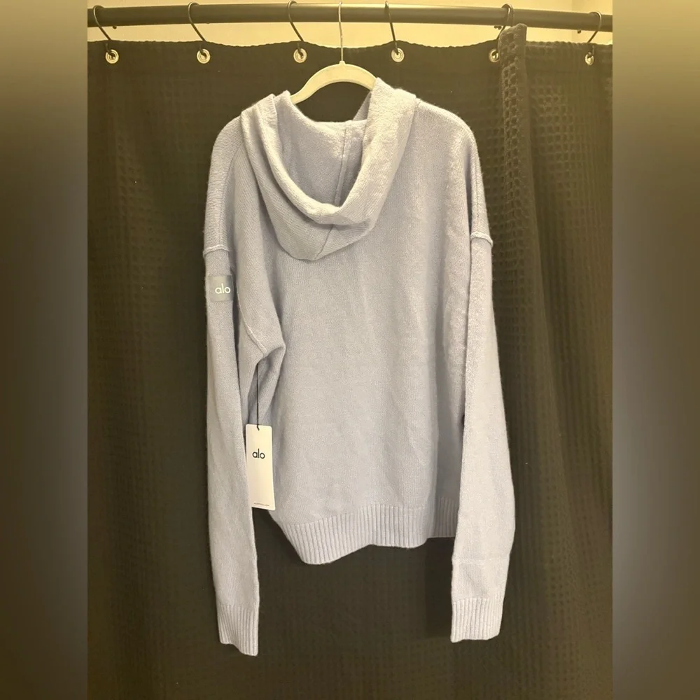 ALO Yoga Wool Cashmere New Class Hoodie Medium Limited: Winter Frost NWT - Picture 6 of 9